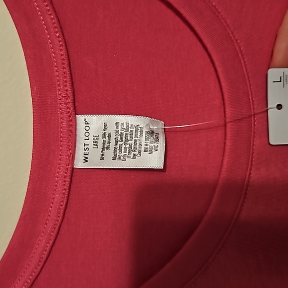 West Loop pink short sleeve tunic top. NWT - Picture 2 of 5